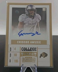 2017 Contenders CHIDOBE AWUZIE Autograph Rookie College Ticket  Colorado RC AU - Picture 1 of 2