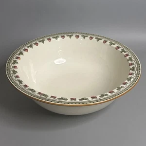 Wedgwood Strawberry Vine 14.5” Large Serving Bowl Fruit Centerpiece - Picture 1 of 11