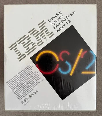 IBM OS/2 1.2 Extended Edition, Brand New, Sealed, BNIB - Rare and Collectible! - Image 1 of 4