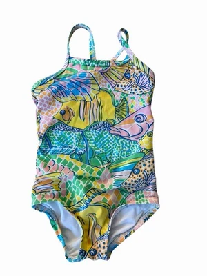 Lilly Pulitzer Toddler Size 2 Y2K Swimsuit Tropical Fish Print One Piece - Image 1 of 3