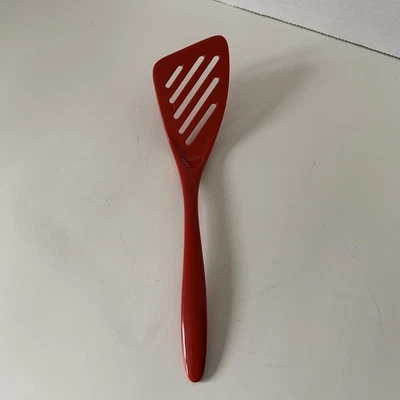 Hutzler Red Melamine Slotted Spatula Angled - Image 1 of 4