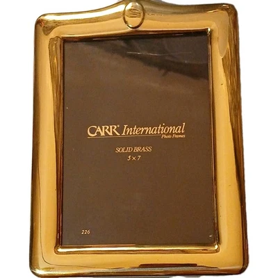 卡尔国际相框 5 x 7 实心黄铜独立式或悬挂 — 第 1/4 张图片