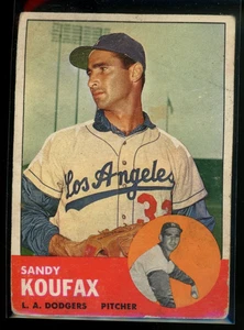 SANDY KOUFAX 1963 TOPPS CARD #210 POOR - Picture 1 of 2