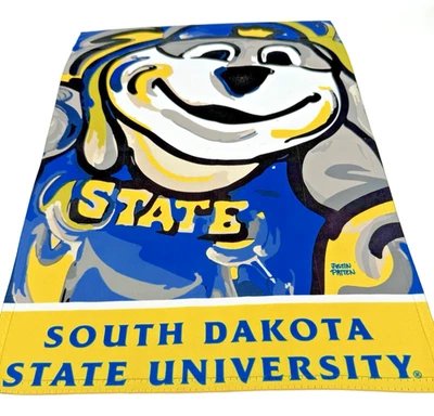 South Dakota State Jackrabbits Suede Garden Flag 12.5 X 18 Justin Patten - Image 1 of 3