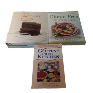 Three Gluten Free Baking Cooking Simple Recipes Easy Books Lot19   #99 - Bild 1 von 2