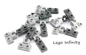 10 LEGO Montado Gris Placa de Enchufe 1x2 con Rótula Media y Extrema 14704 22890 - Imagen 1 de 3