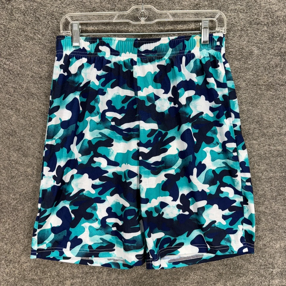 Nuevos Pantalones Cortos para Dormir Cat & Jack Niños XL Azul Camuflaje Bolsillos Prendas para Dormir Foto 1 de 4