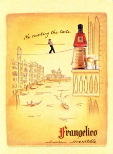 FRANGELICO LIQUEUR AD #4 RARE 2000 OUT OF PRINT VINTAGE - Picture 1 of 2