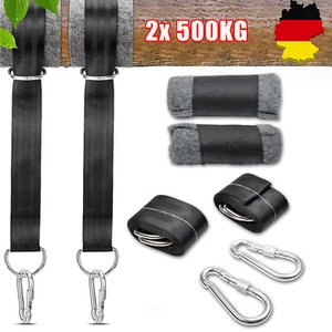 Hängematten Befestigung Schaukel Befestigung Hängesessel Aufhängung Schaukelgurt - Bild 1 von 16