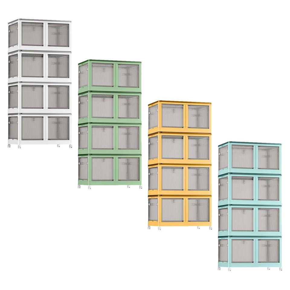 Tragbarer Kleiderschrank, Kleiderschrank, faltbare Aufbewahrung von Kleidung, - Bild 1 von 1