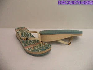 Sandalias de mujer talla 39 chanclas con sensación de cuña de jengibre color tostado - Imagen 1 de 5