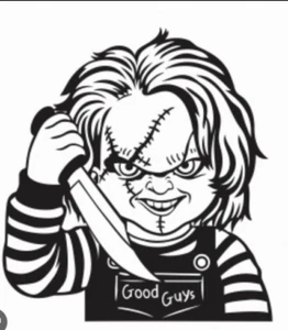 Calcomanía de vinilo - Chucky Good Guys (elige tamaño y color) se adapta a la pegatina de auto camioneta Jeep - Imagen 1 de 1