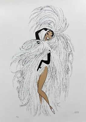 Al Hirschfeld JOSEPHINE BAKER IN PARIS Hand Signed Limited Edition Lithograph - Image 1 of 4