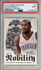 Kevin Durant 2013-14 Panini Crusade Nobility Silver /25 PSA 9 Mint!