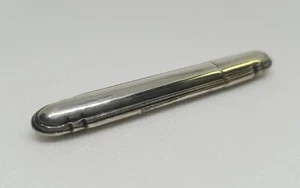 Sterling Silver Needle Case Holder Tube Tobacco Snuff Container 2.5" 3.38g - Picture 1 of 17