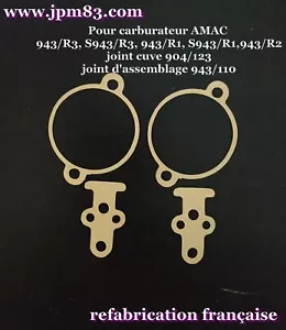 Joints carburateur amac 904/123 cuve et 943/110 assemblage 943/R3/R1/R2 - Picture 1 of 1