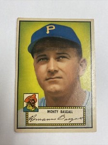 1952 Topps Baseball Monty Basgall Pittsburgh Pirates Card #12