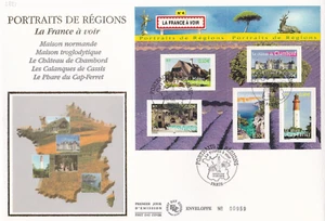 FRANCE 2004 FDC PORTRAITS DE REGION LA FRANCE A VOIR YT BF77 - Foto 1 di 1
