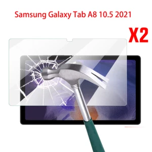 2PCS Samsung Galaxy Tab A8 10.5 2021 Toughened Tempered Glass Screen Protector - Picture 1 of 6