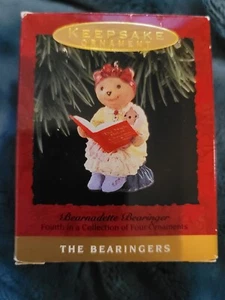 De colección Sello Recuerdo Adorno de Navidad Bearnadette Bearinger Hecho a Mano 1993 - Imagen 1 de 3
