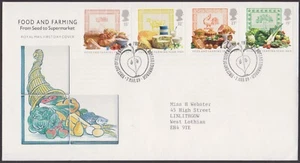 GB QEII 1989 FOOD AND FARMING YEAR 19p-35p Royal Mail FDC Edinburgh H/S - Picture 1 of 2