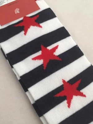 Calcetines Hombre Estrella 1 Par Patriot Rayas Divertidos Crew Calcetín Marinero EE. UU. Azul Rojo Blanco Foto 1 de 4