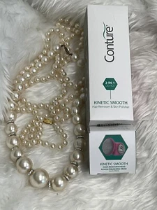 New Conture 2 in 1 Device -Kinetics Smooth Hair Remover & Skin Polisher - Picture 1 of 9