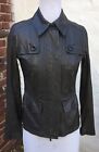 VINCE Leather Jacket Sz XS Olive Gray Cargo Moto in box Womens 