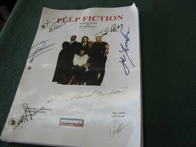 PULP FICTION Original Movie Script May, 1993 Last Draft Quentin Tarantino SIGNED - Image 1 of 4