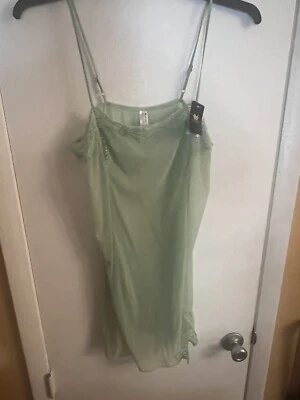 WACOAL - SMALL - NEW -Green SHEER FULL SLIP SHAPER STYLE# 814253  MSRP: $115.00 - Image 1 of 4