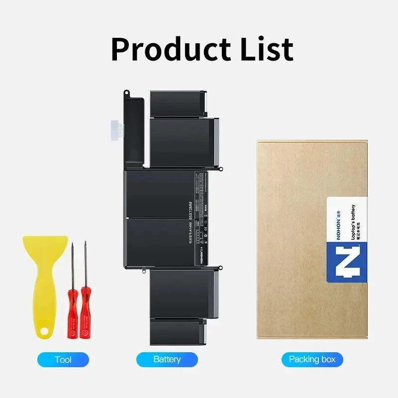 A1493 A1582 A1819 A1713 A2171 A1964 Battery For MacBook Pro 13"A1278 A1425 A1502 - Image 1 of 4