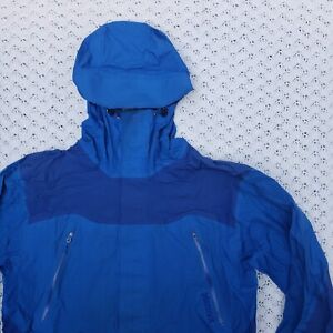 Marmot Mens Alpinist Gore-Tex Pro Shell Rain Jacket Full Zip Blue - XL