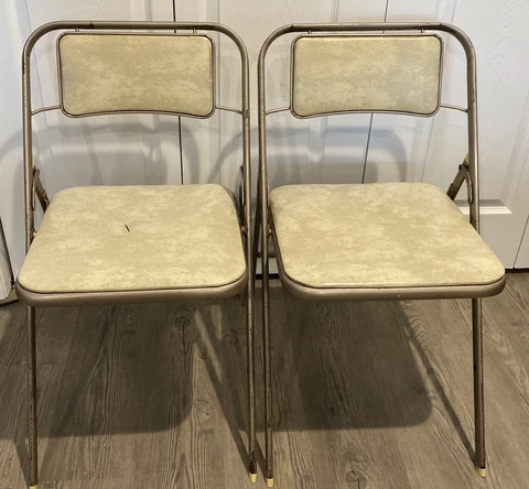Mid Century Modern MCM Samsonite Folding Chairs Shwayder Bros. Brothers Cover
