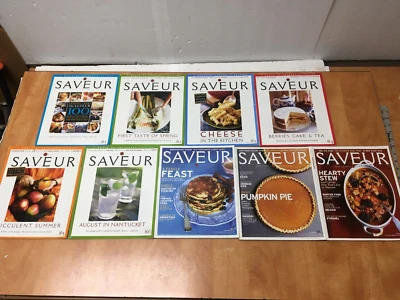 2005 SAVEUR MAGAZINE LOT OF 9 ISSUES 81 to 89  complete year - Image 1 of 4