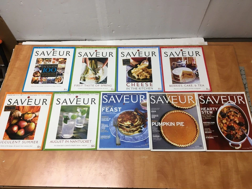 2005 SAVEUR MAGAZINE LOT OF 9 ISSUES 81 to 89  complete year - Image 1 of 4