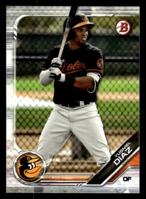 2019 Bowman #BP-109 Yusniel Diaz Prospects Card Baltimore Orioles - Image 1 of 2