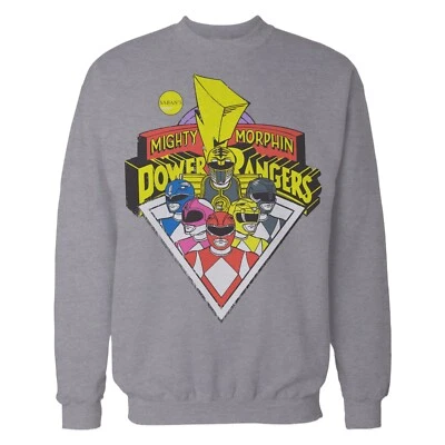 Sudadera Oficial Power Rangers Logo Group Mighty Morphin Rangers Suéter Regalo Foto 1 de 4