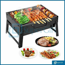 Large Charcoal BBQ Barbecue Grill Stainless Steel Cooking Stove Garden Camping