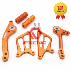 For CBF150 CB190R CNC Brake Shift Pedal Levers Wing Rearsets Footpegs Footrests - Picture 1 of 9