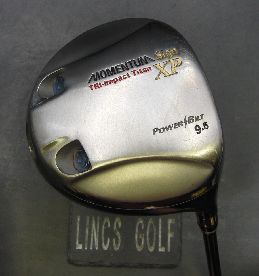 Power Bilt Momentum Sign XP 9.5° Driver Stiff Graphite Shaft Perfect Pro Grip - Image 1 of 4