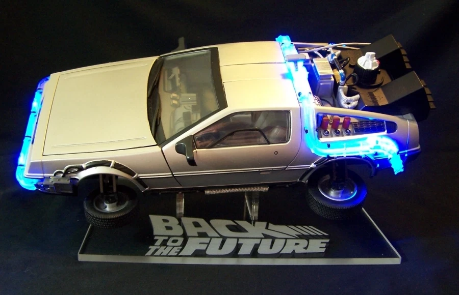 acrylic display stand for 1/15 diecast DeLorean Back to the Future in flight  - Image 1 of 4