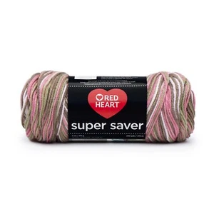 Coats Yarn E300-972 Red Heart Super Saver Yarn-Pink Camo - Picture 1 of 1