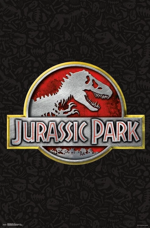 Póster Studio B - Jurassic Park Logo Mundo Gris 24x36" NUEVO Arte de Pared P1603 Foto 1 de 1