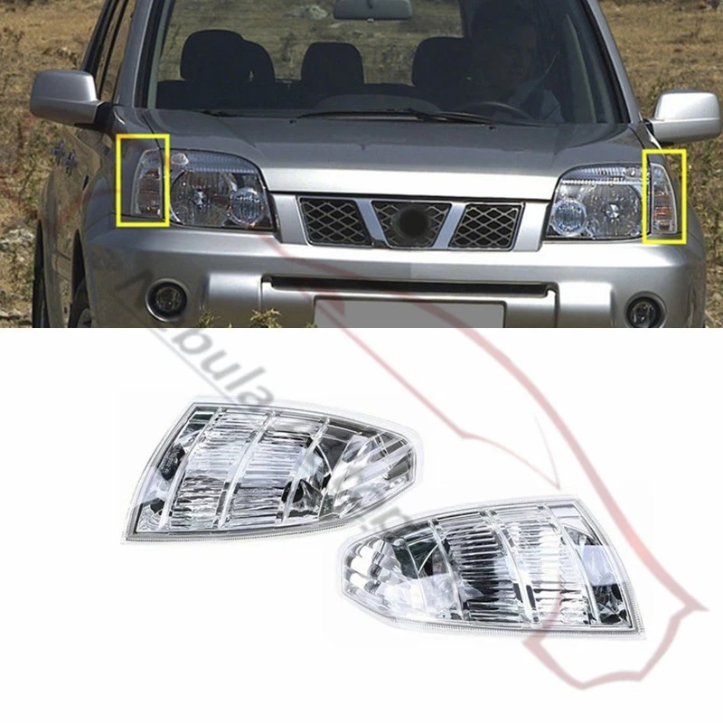 Nuevo indicador delantero derecho y derecho luces giratorias de esquina carcasa para Nissan X-Trail 01-06 Foto 1 de 4