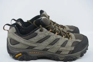 Merrell Moab 2 Vent Shoe Men’s Size 8 Wide Walnut Suede Mesh Hiking Trail Vibram - Picture 1 of 6