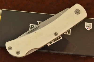 Faca BEAR & SON MADE IN USA BRANCA DELRIN CLIPE DE BOLSO LOCKBACK SODBUSTER (28249) - Imagem 1 de 4