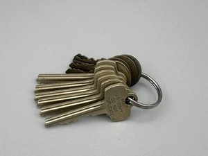 Lot of 6 Vintage US Government Do Not Duplicate Keys Plus 4 Old Master Keys - Picture 1 of 9