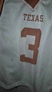 Texas Longhorns #3 Short Sleeve Shirt Top Size 4T W/ Stains - Picture 1 of 5