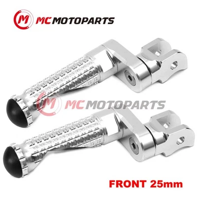For Kawasaki Z800 13-17 16 15 14 MPRO 25mm Extended SILVER Front Foot Pegs Foto 1 de 4