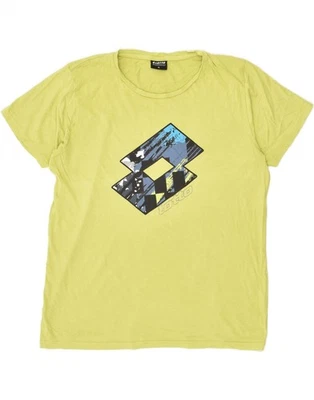 LOTTO мужской графический футболка верхний XL зеленый хлопок AR08 - Изображение 1 из 3